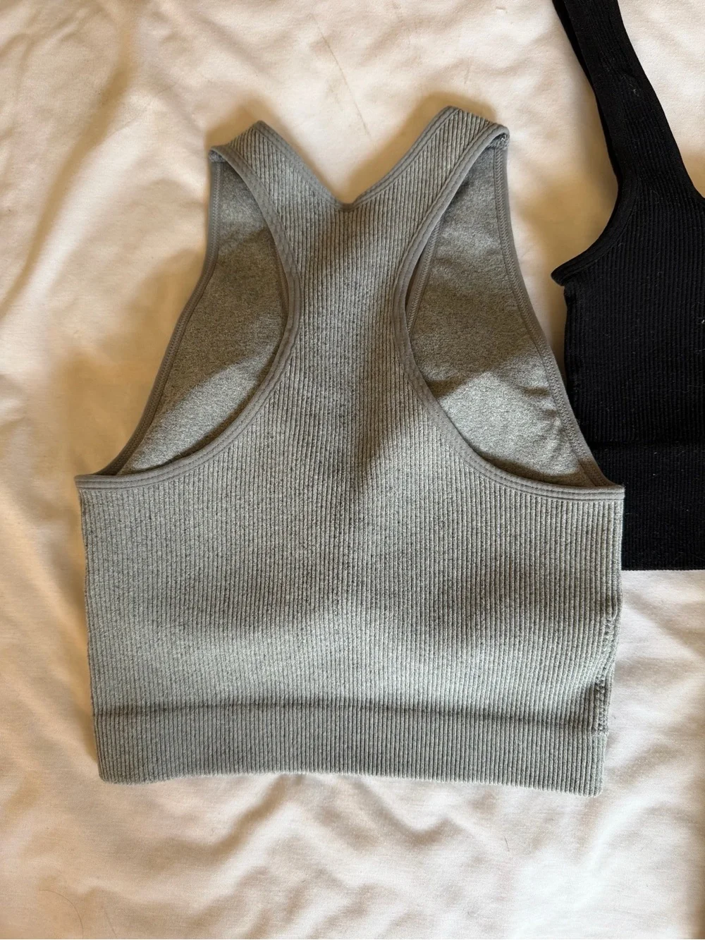 5 x ZENANA Ribbed Cropped Tanks/Sports Bras S/M Super Stretchy & Comfy Brand New